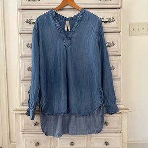 Liverpool Chambray Popover Shirt